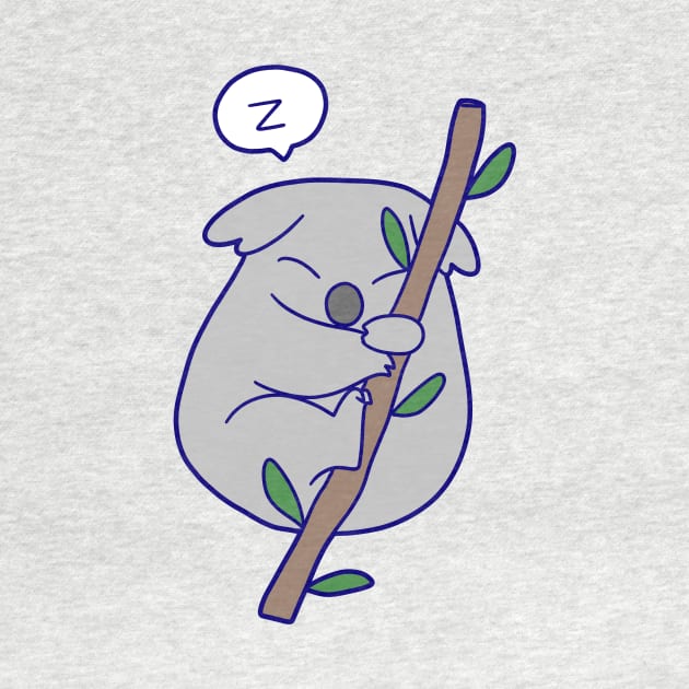 Kawaii Sleeping Koala by saradaboru